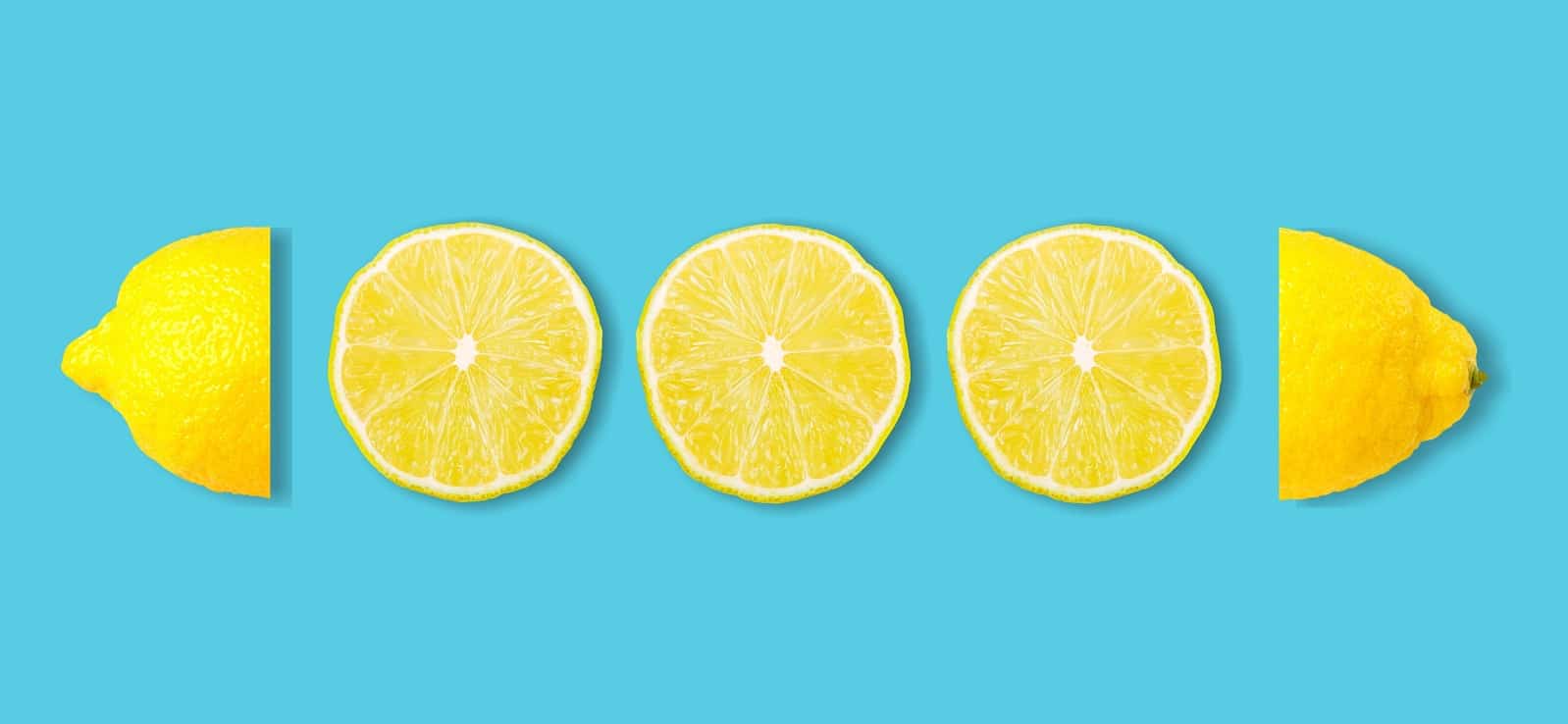 Infographic,Design,Of,Sliced,Lemon.,Deconstructed,Food,Design,Background