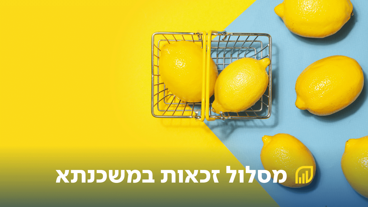 מסלול זכאות במשכנתא - לימונים בתוך סלסלת קניות